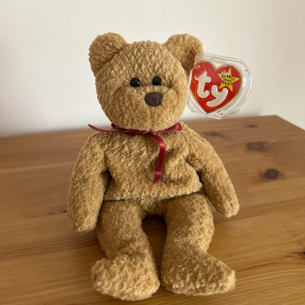 Original Ty Beanie Baby “Curly” the Bear